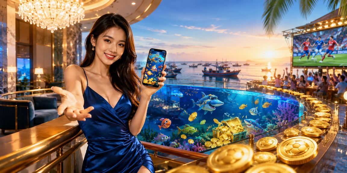Du khách tại bãi biển Mũi Né dùng điện thoại truy cập casino và nhận voucher khuyến mãi trực tuyến